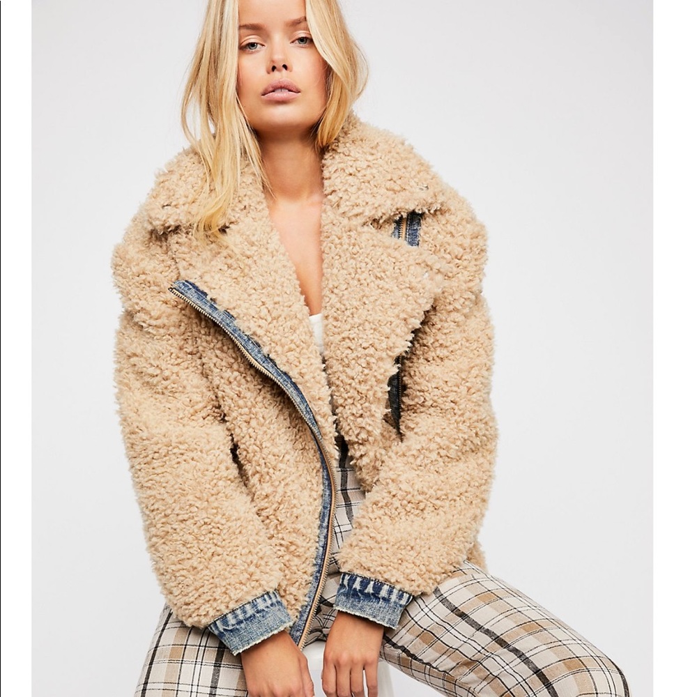 Free People Teddy Moto Jacket